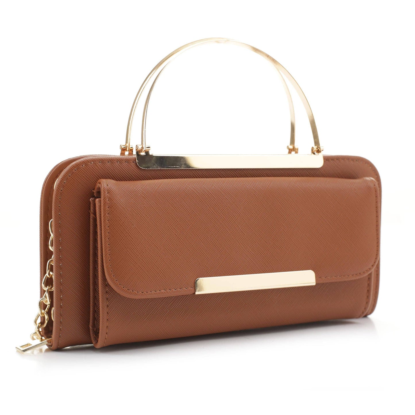 WA1230 Zip Around Wallet with Metal Handle