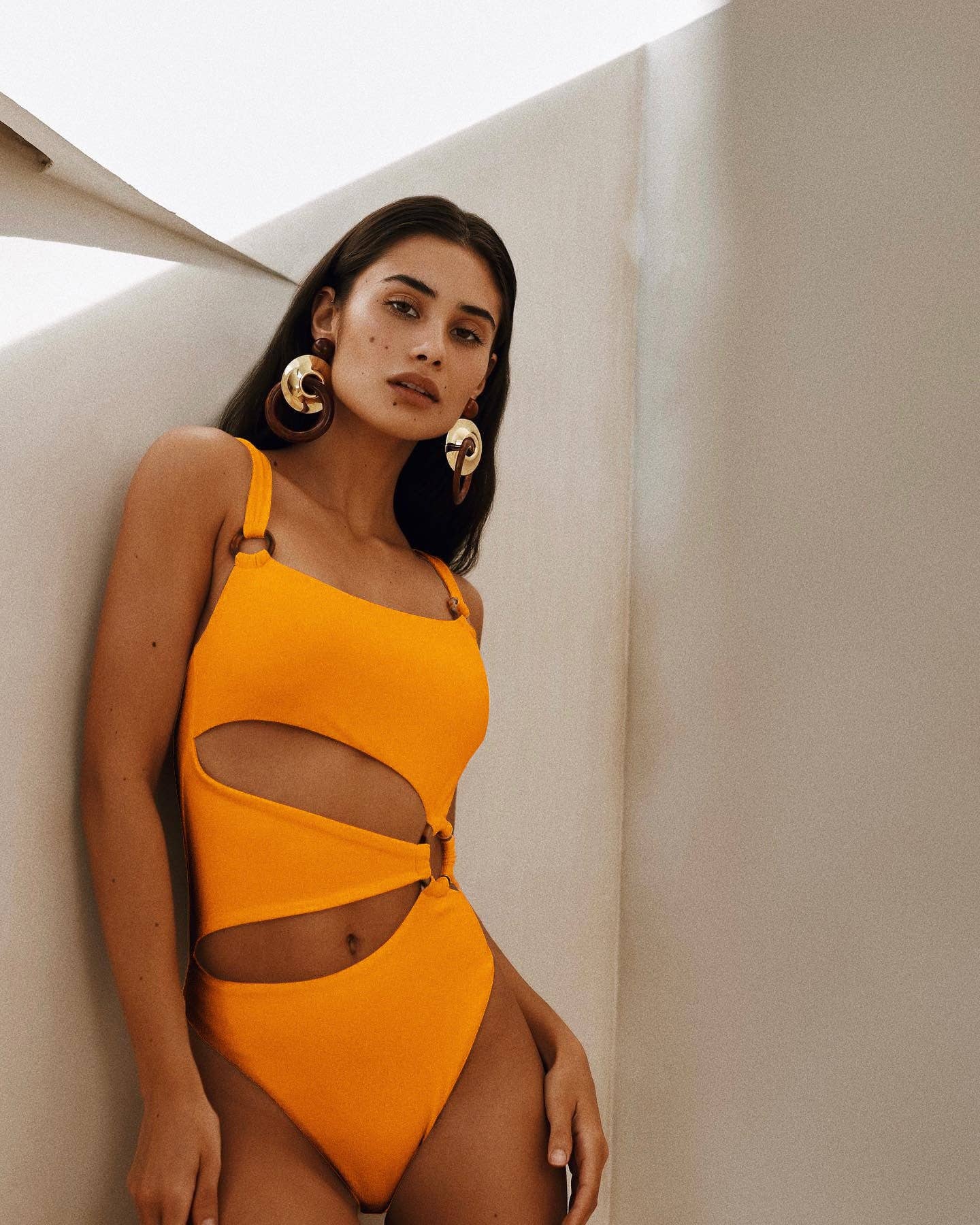 Sexy Hollow Out Solid Color One Piece Swimwear DPSW1118