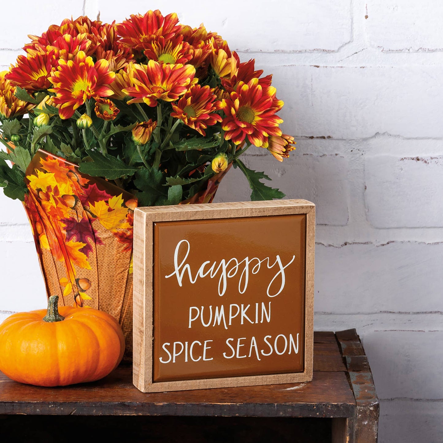 Happy Pumpkin Spice Season Box Sign Mini