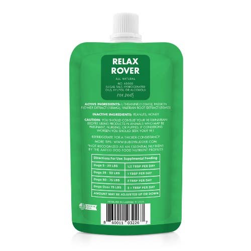 Relax Rover Buddy Budder 12pk ( 4oz Squeeze Packs) (Copy)