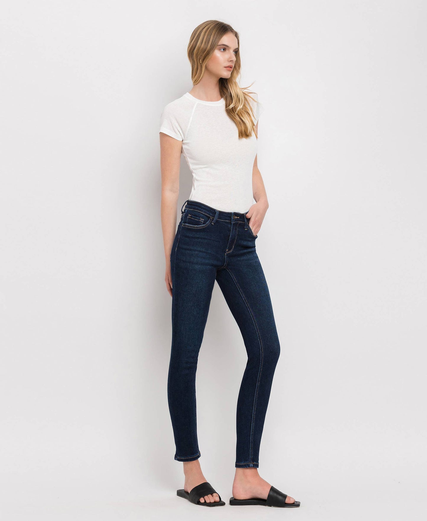 MID RISE ANKLE SKINNY JEANS LV1014