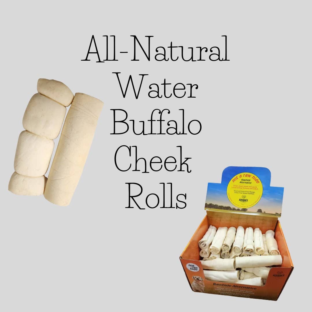ALL-NATURAL Water Buffalo Cheek Rolls. Try all 3 flavors! Av
