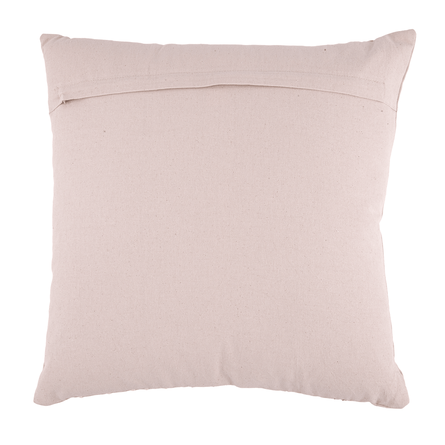 Summer Flowers Cotton Embroidered Decorative Pillow in Beige