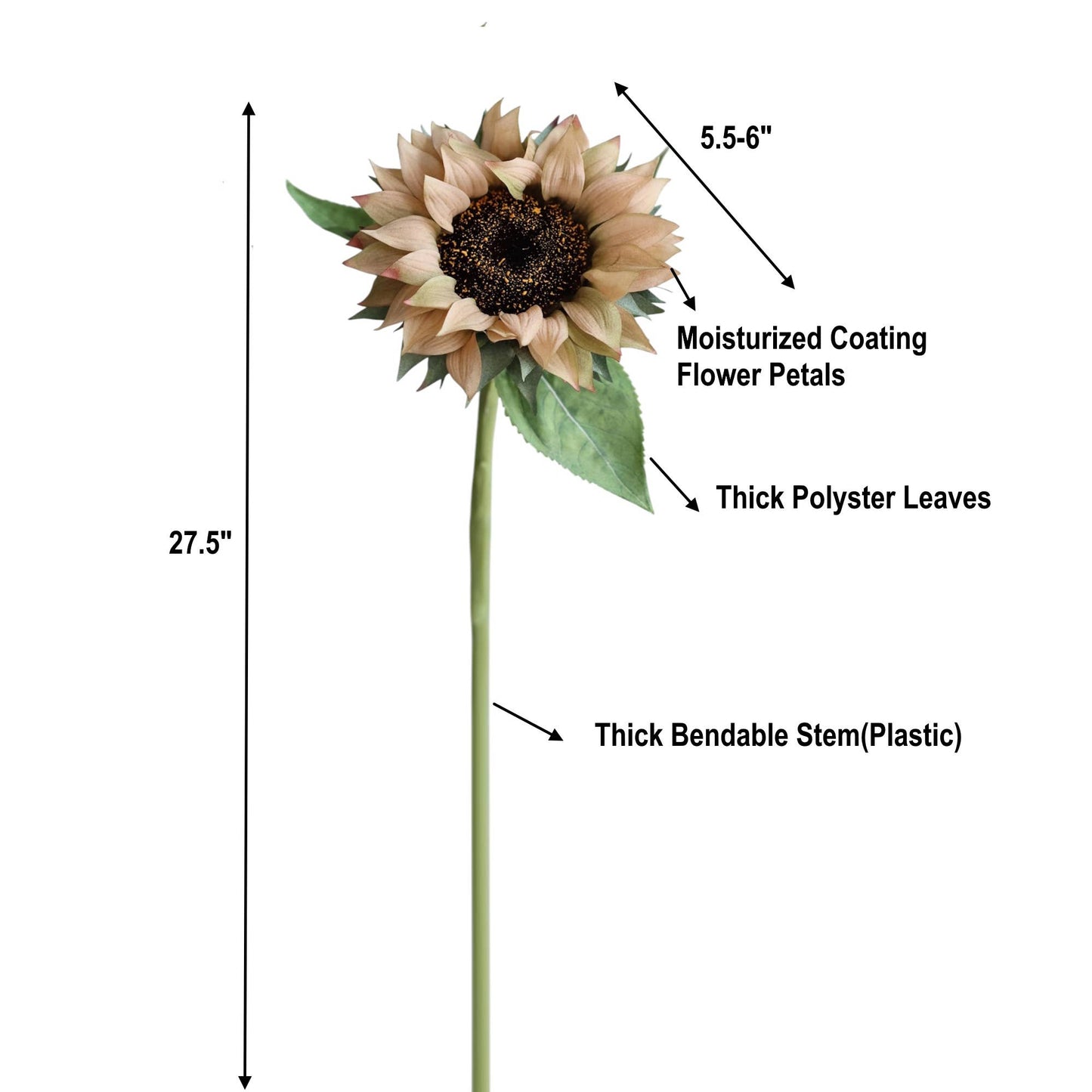 27.5"-Sunflower Stem