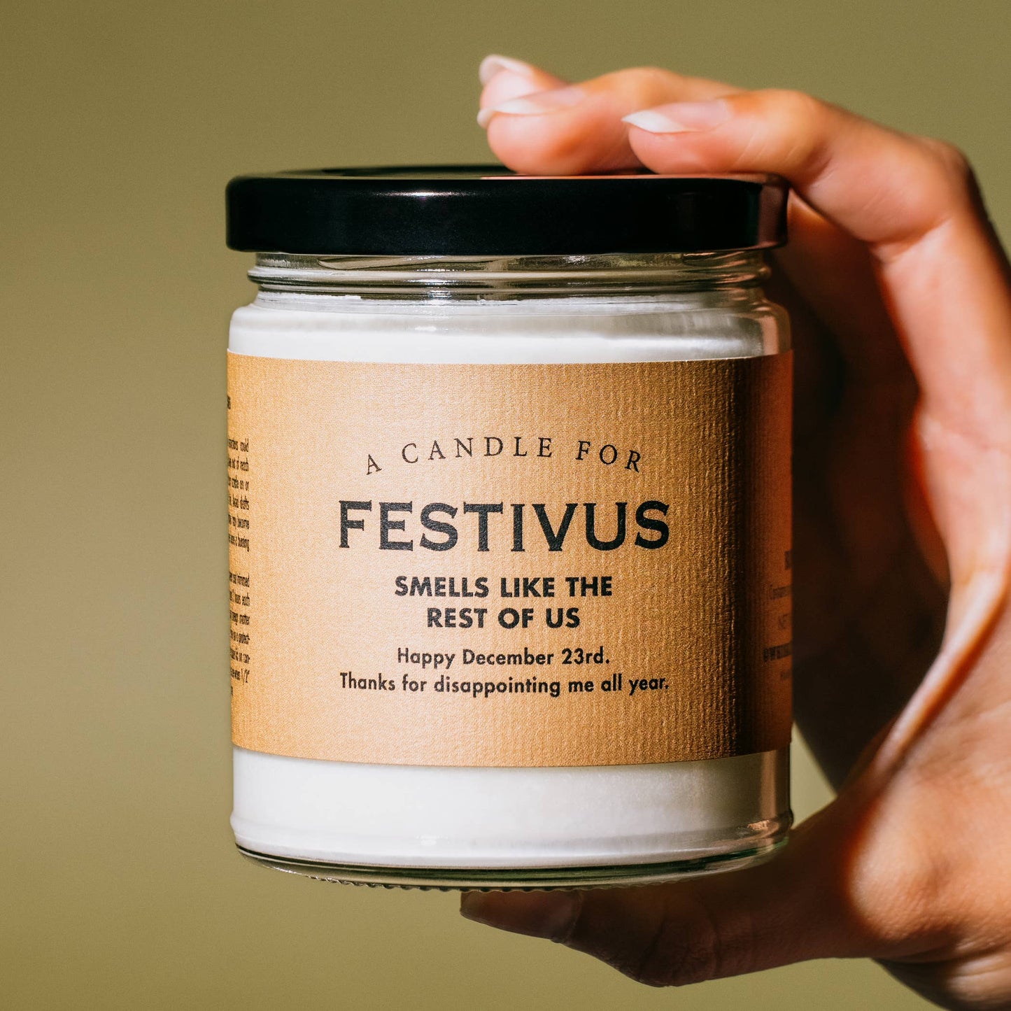A Candle for Festivus - HOLIDAY | Funny Candle