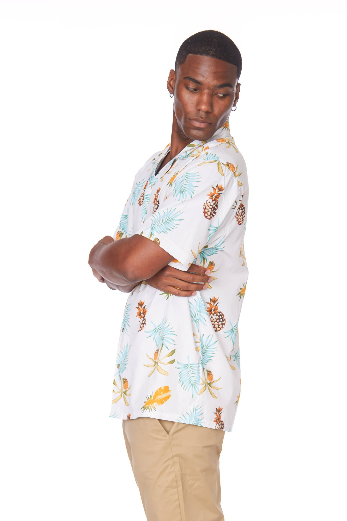Men's Printed Woven Fun Print Short Sleeve Cotton Shirt