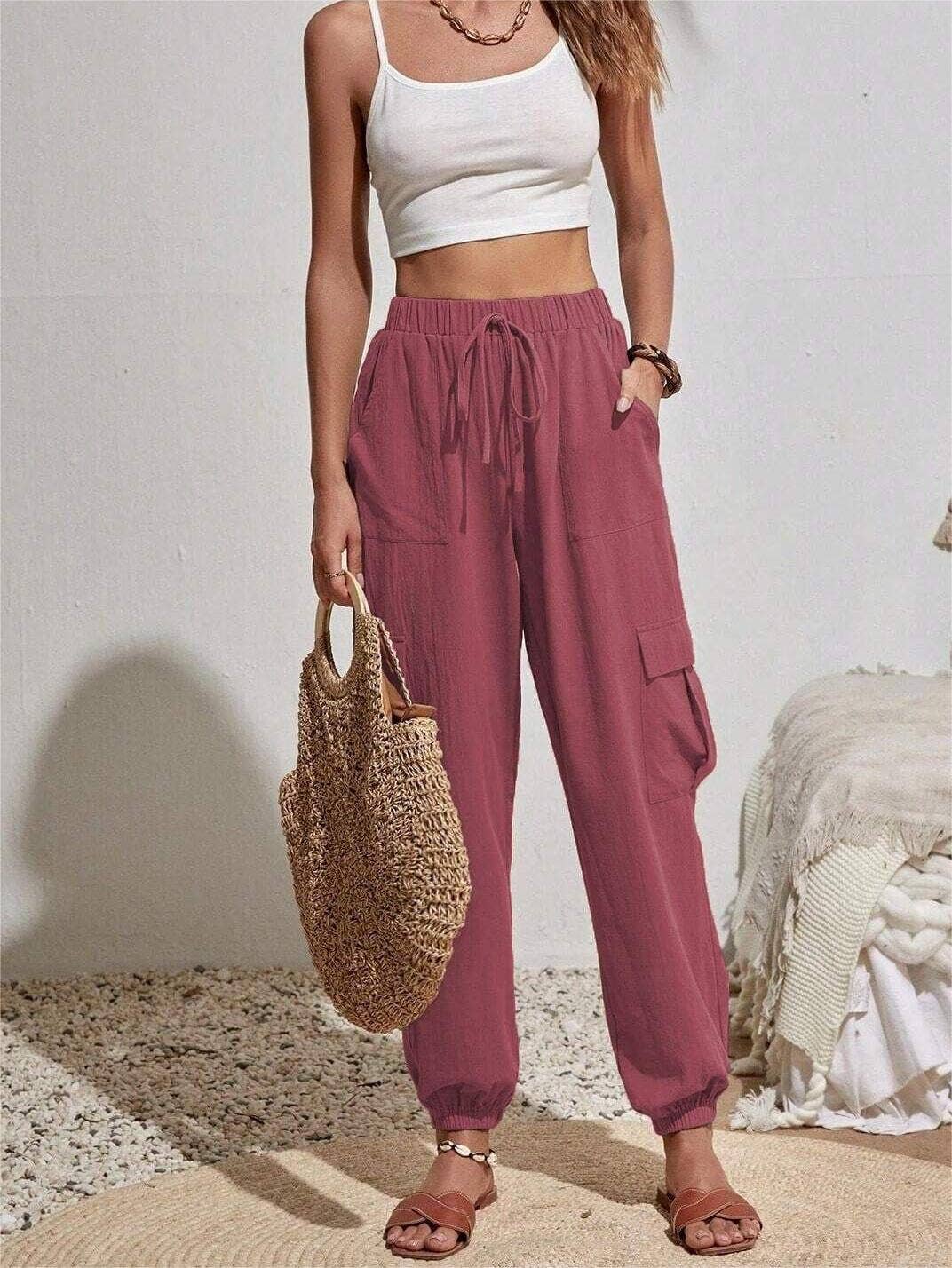 Casual trousers pocket cargo pants