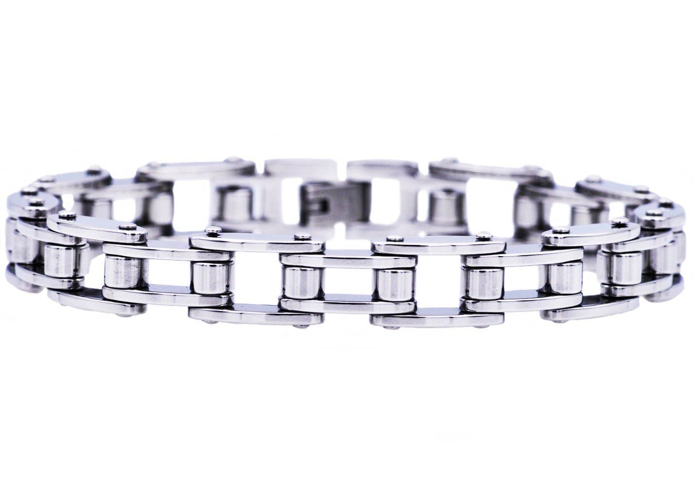 Men's Stainless Steel Bicycle Link Bracelet