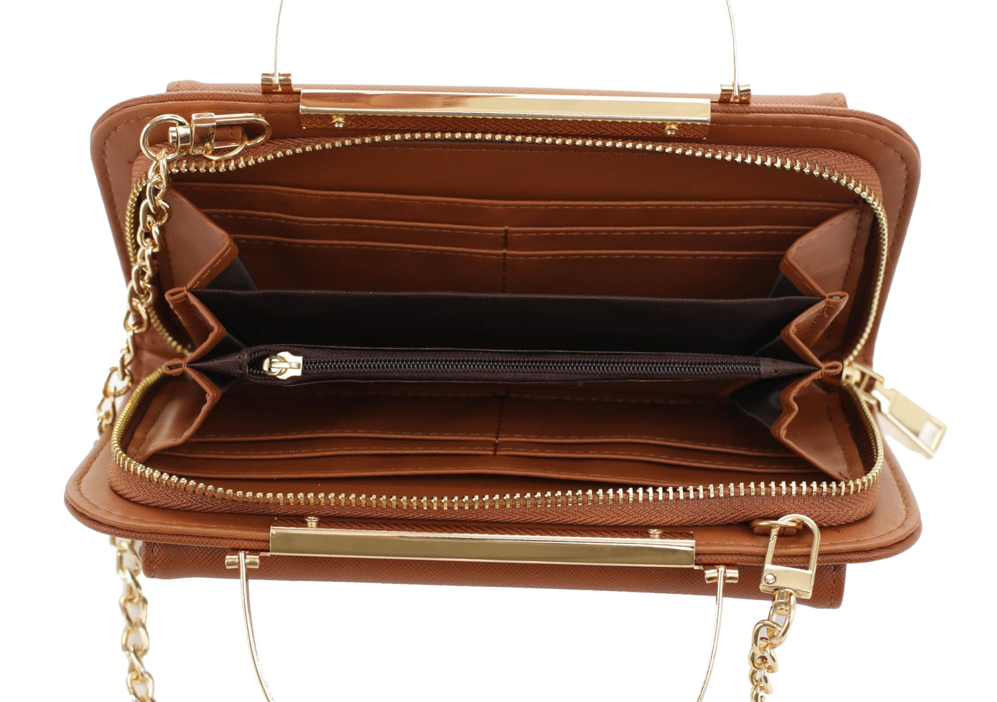 WA1230 Zip Around Wallet with Metal Handle