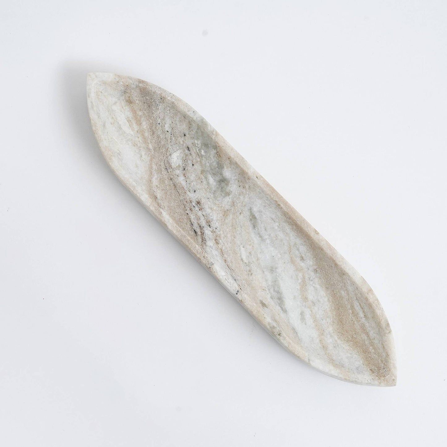 Realism Sleek Small Marble Tray - 10x2.5x1.5 Inches