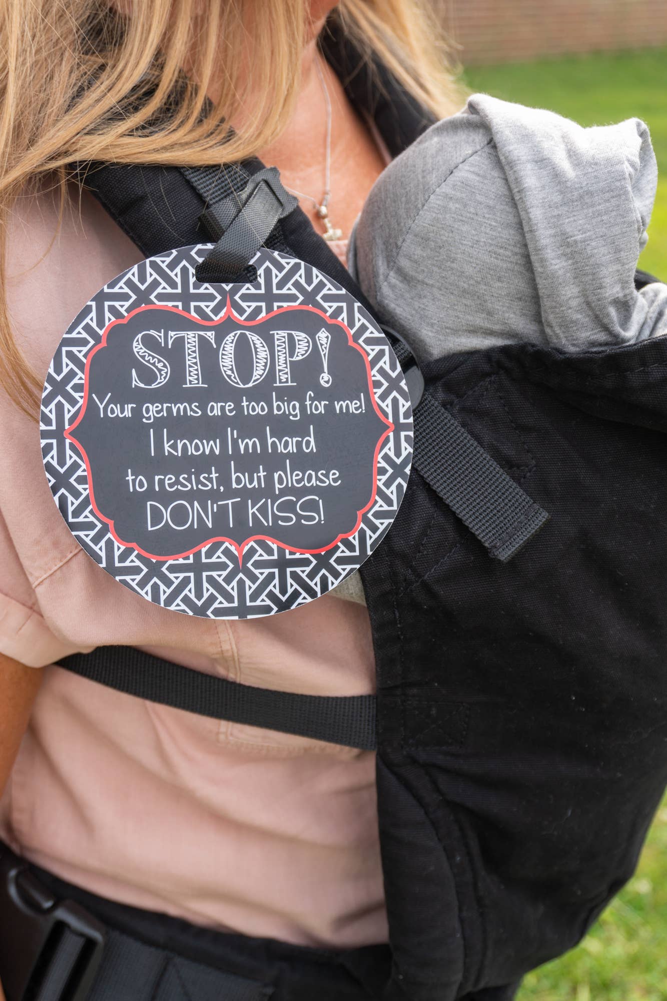 No Kissing Car Seat and Stroller Tag