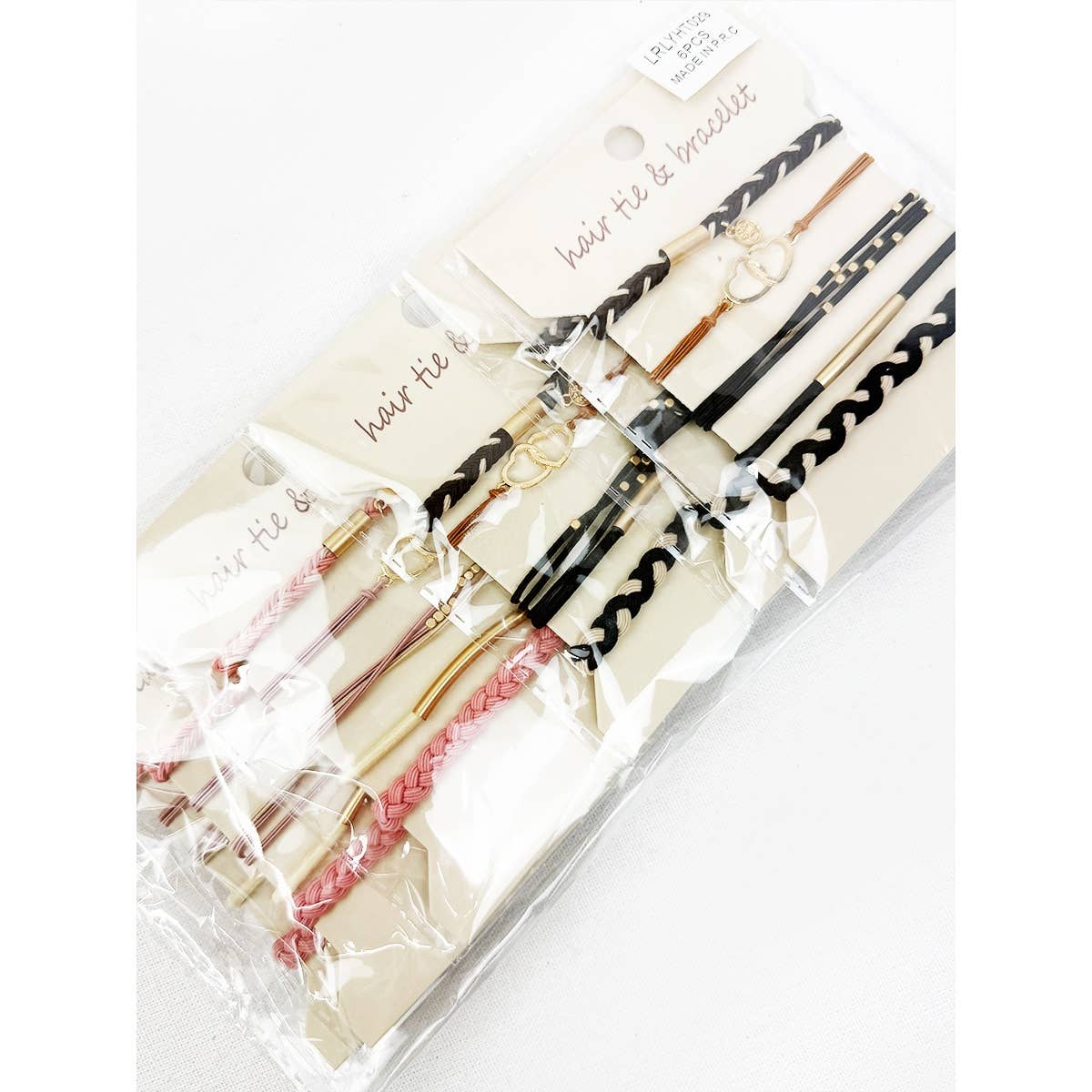 Boho Inspired HEART Theme Hair Tie Bracelets