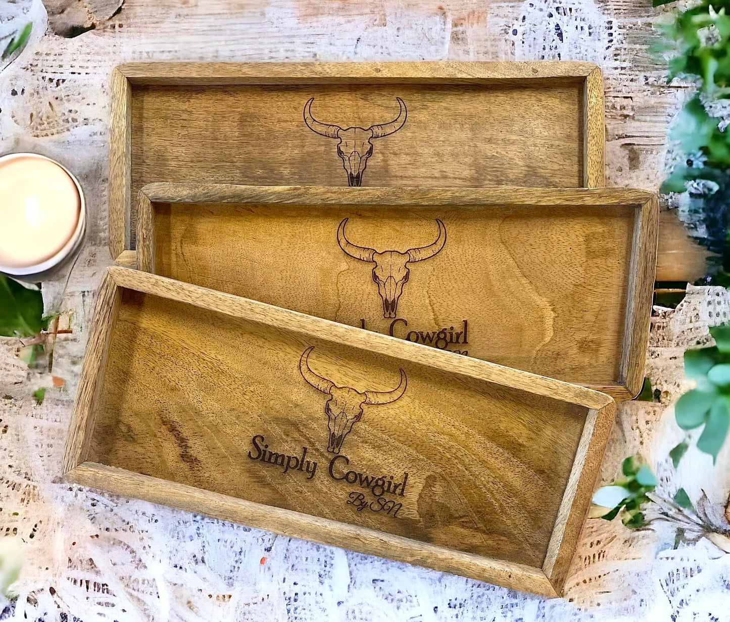Wholesale |3| Mango Wood Engraved Logo Trays