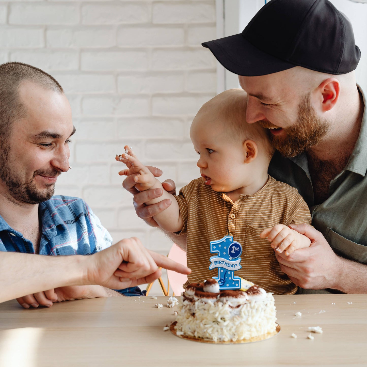 Baby's First Birthday Blue Birthday Candle