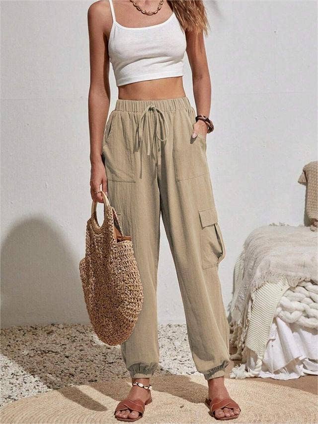 Casual trousers pocket cargo pants