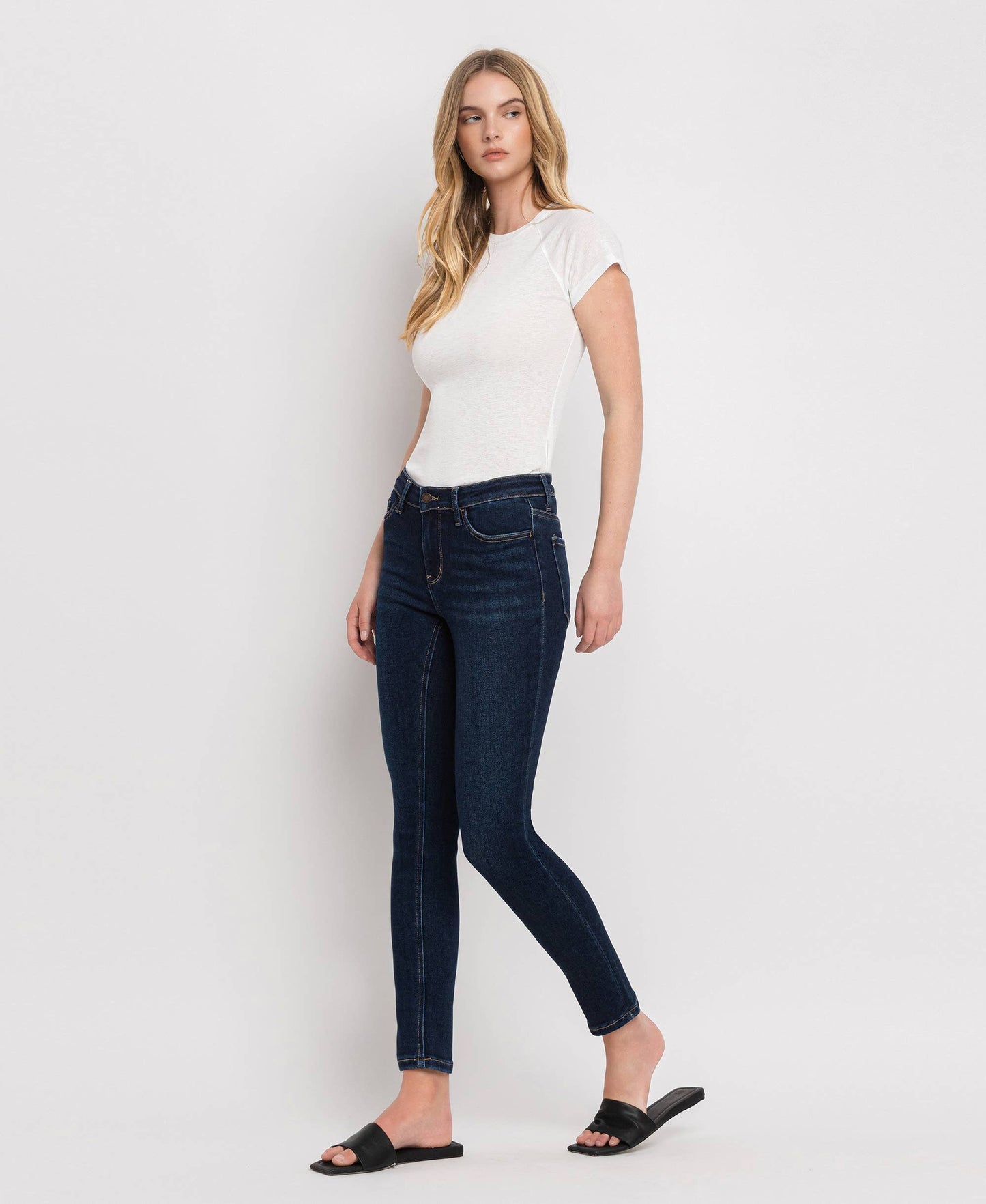 MID RISE ANKLE SKINNY JEANS LV1014