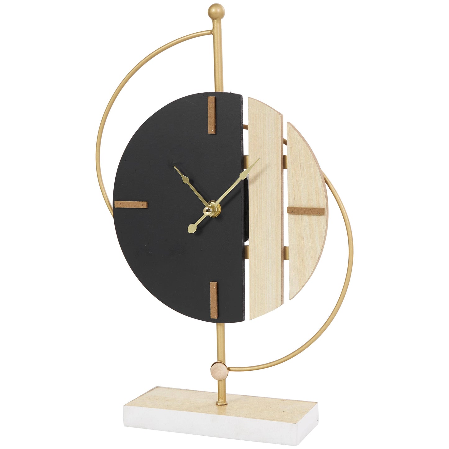 Modern Black Wooden Clock