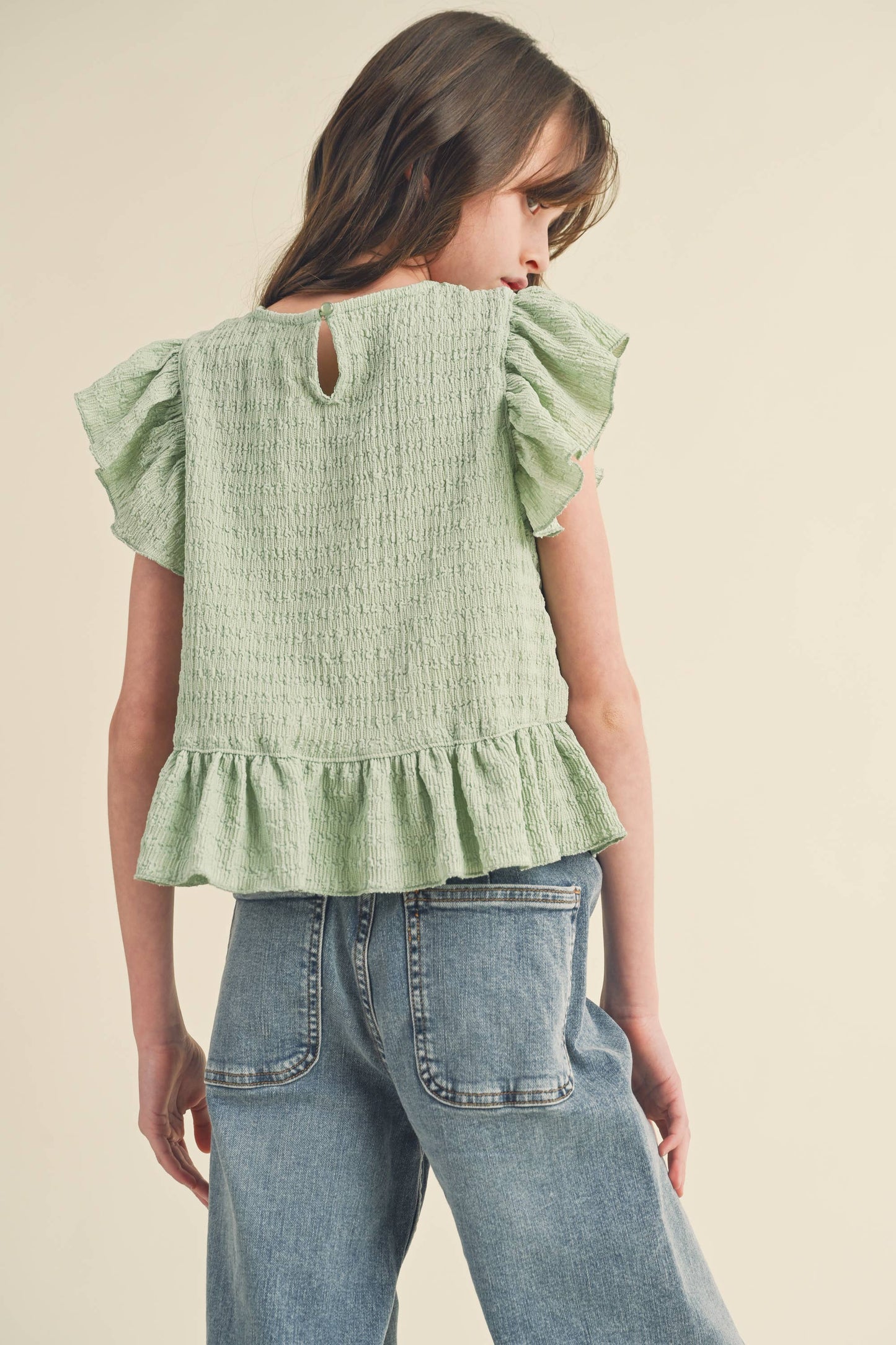 TWEEN KIDS GIRLS ASYMMETRICAL SLEEVELESS TOP (7-14)