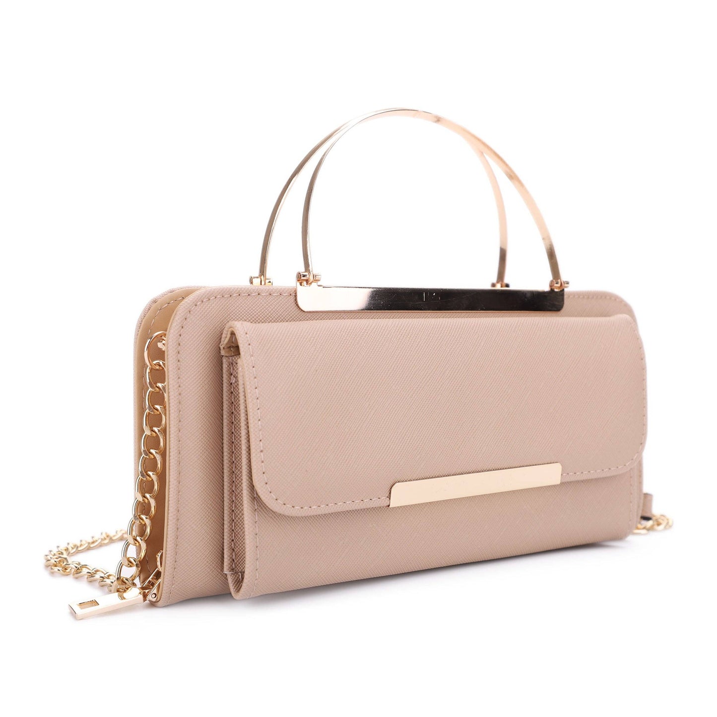 WA1230 Zip Around Wallet with Metal Handle