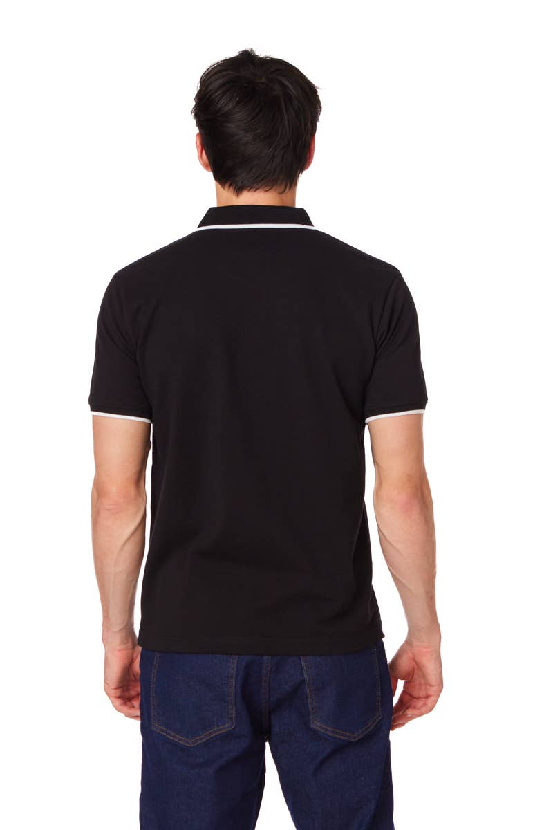 Men's Solid Pique Polo Shirt