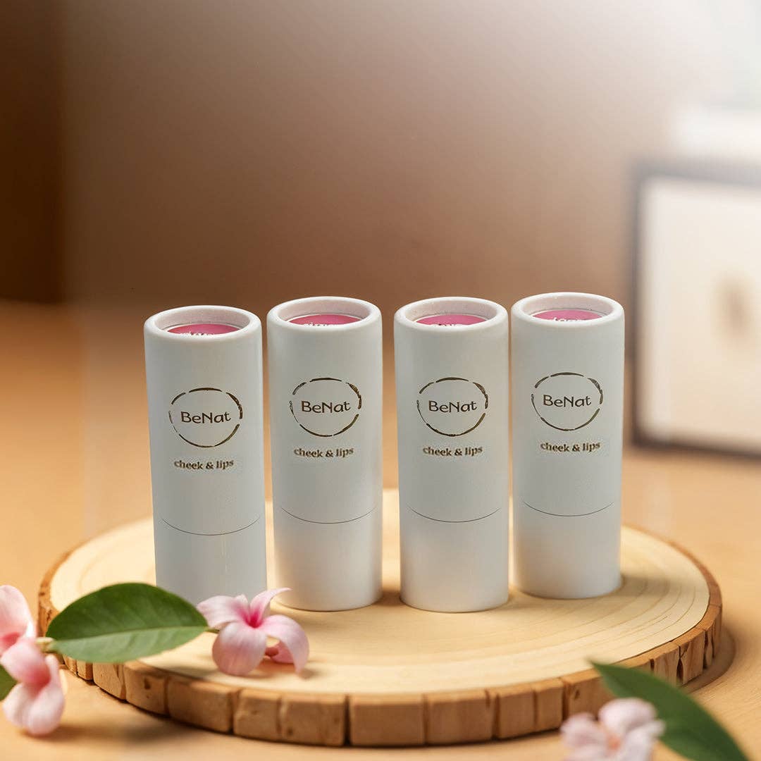 Lip & Cheek Balm. 2 in 1 Natural Bloom Lipstick.