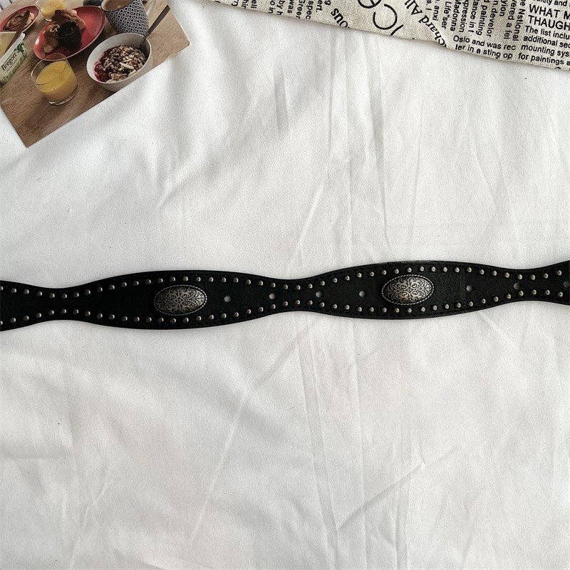 Vintage Metal Punk Adjustable Waist Belt DPWB2833