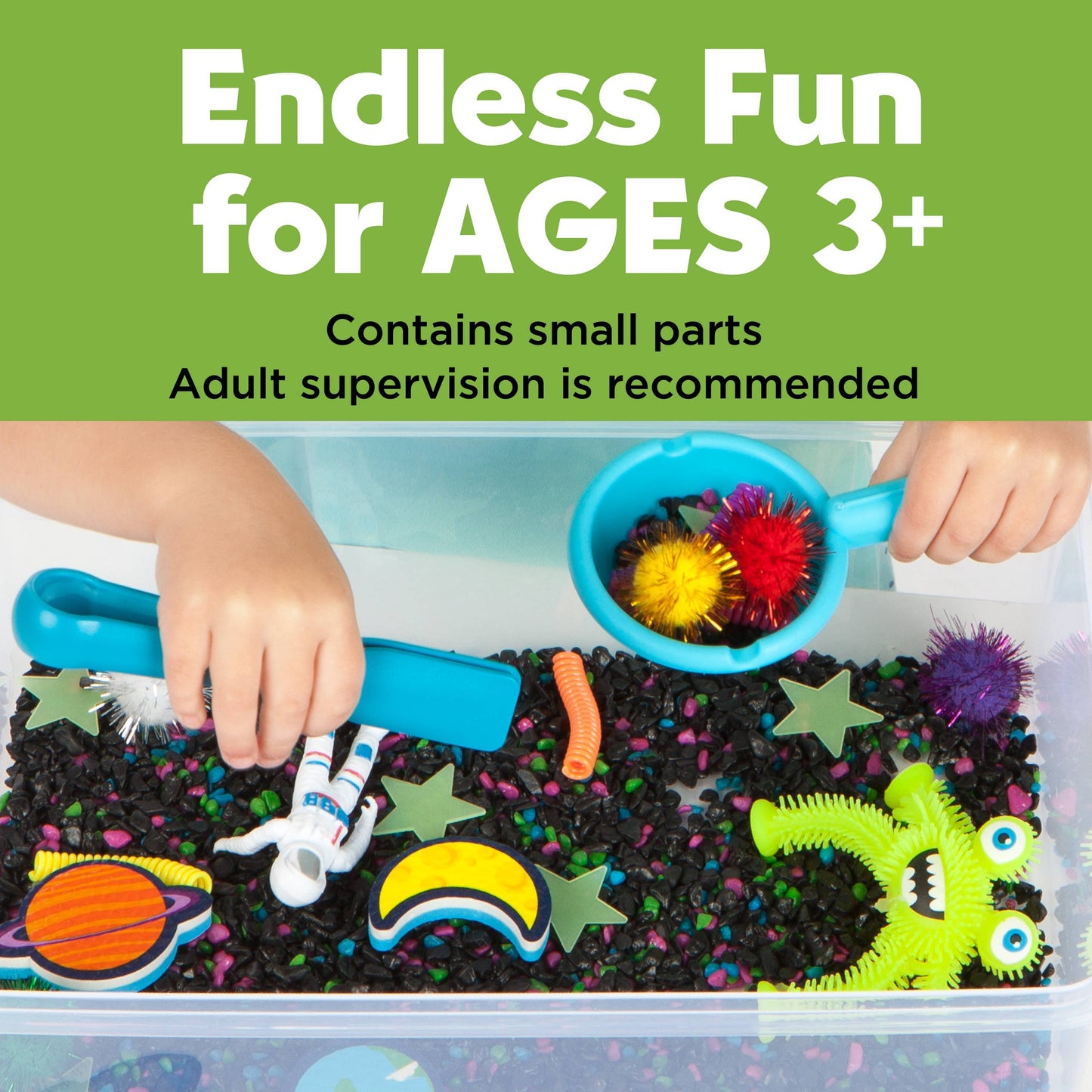 Sensory Bin Outer Space Activity Bin for Kids
