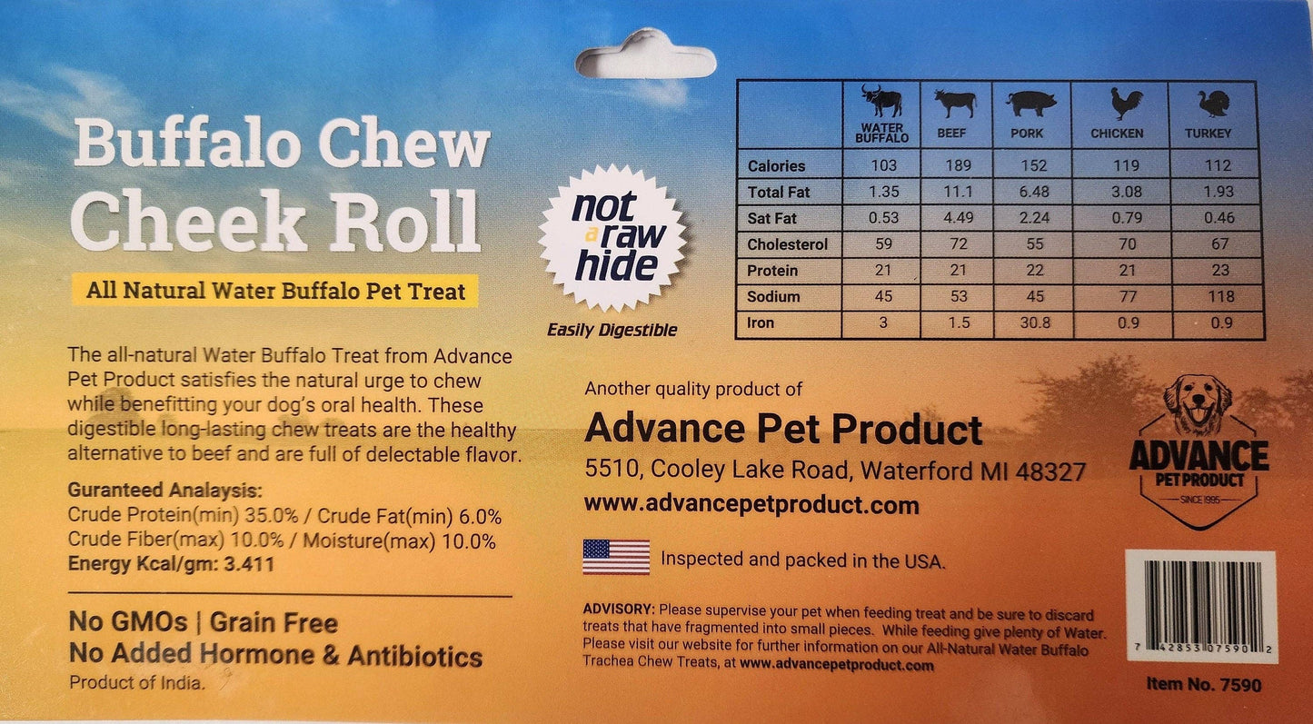 ALL-NATURAL Water Buffalo Cheek Rolls. Try all 3 flavors! Av
