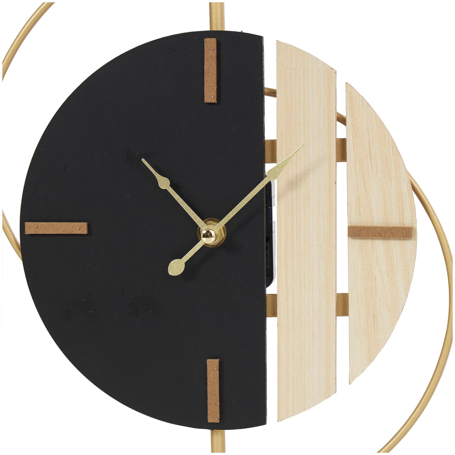 Modern Black Wooden Clock