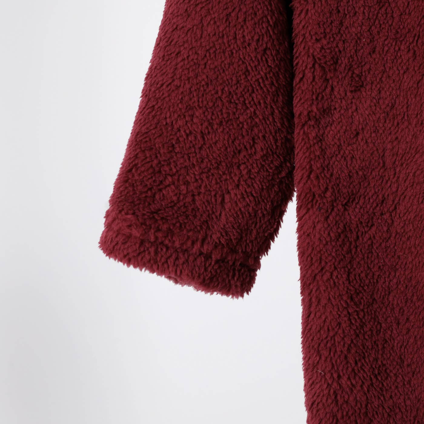 Kid Boy/Girl Solid Color Hooded Fuzzy Coat