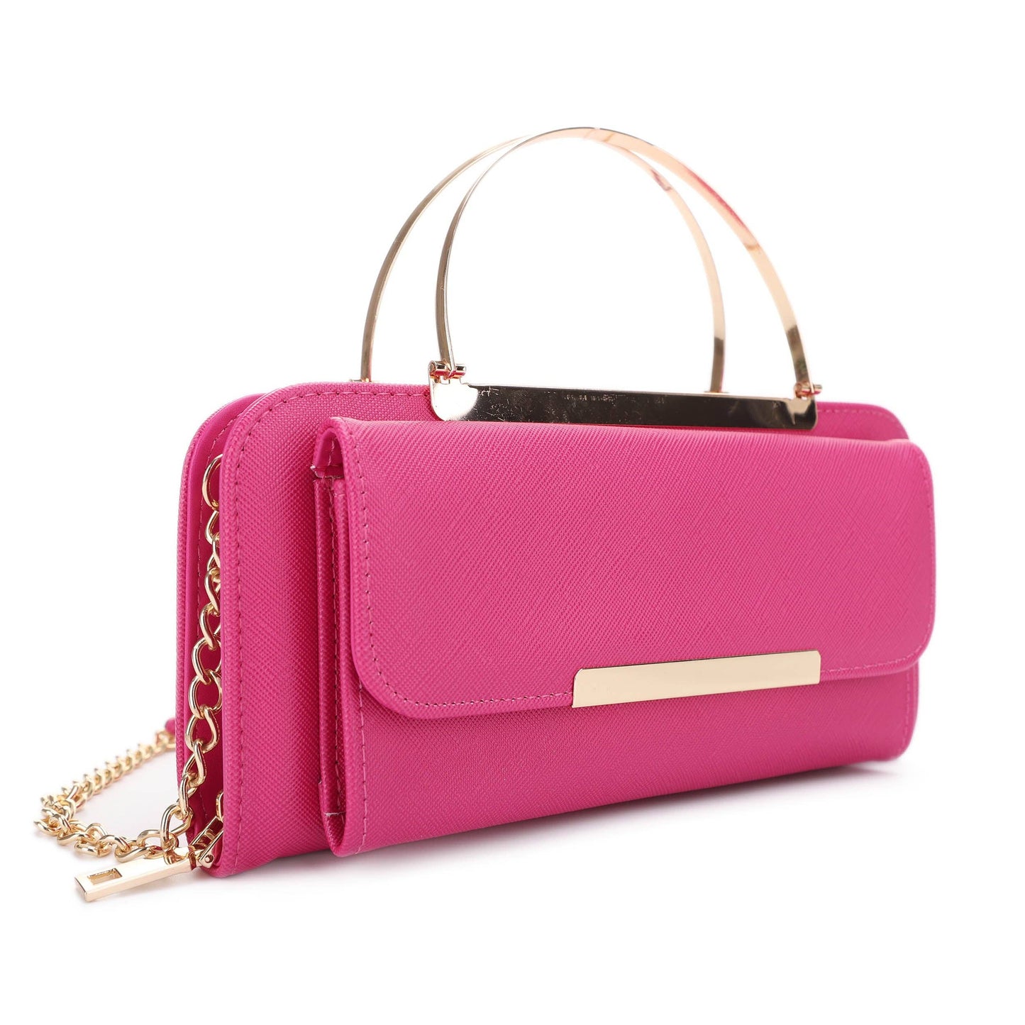 WA1230 Zip Around Wallet with Metal Handle