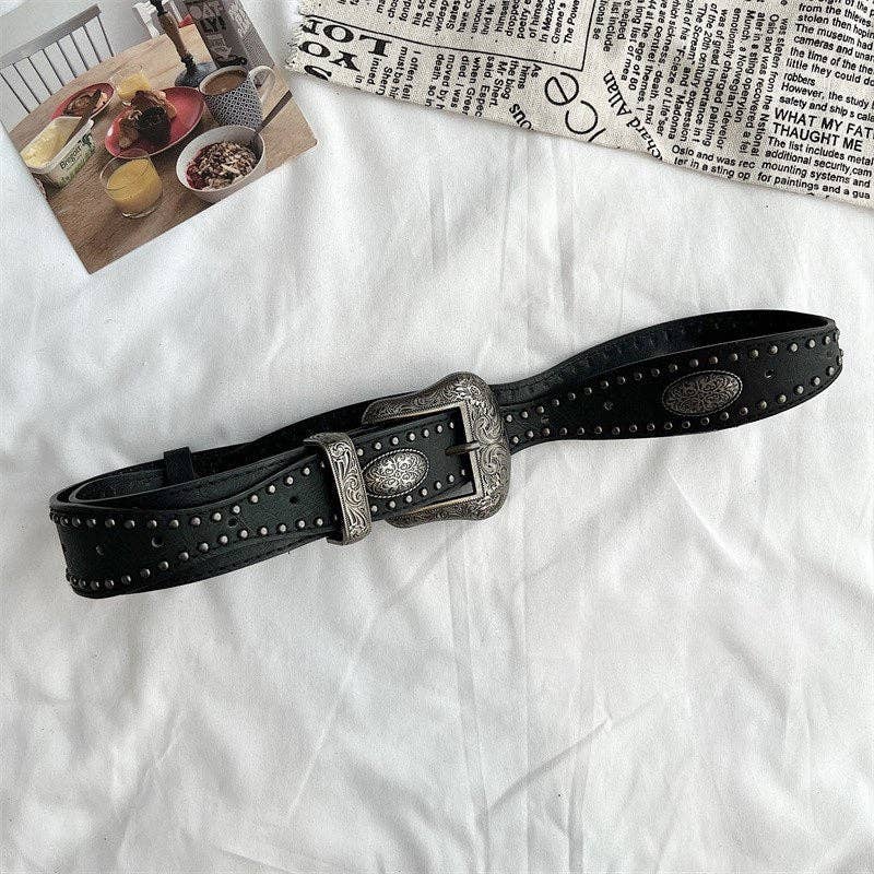 Vintage Metal Punk Adjustable Waist Belt DPWB2833