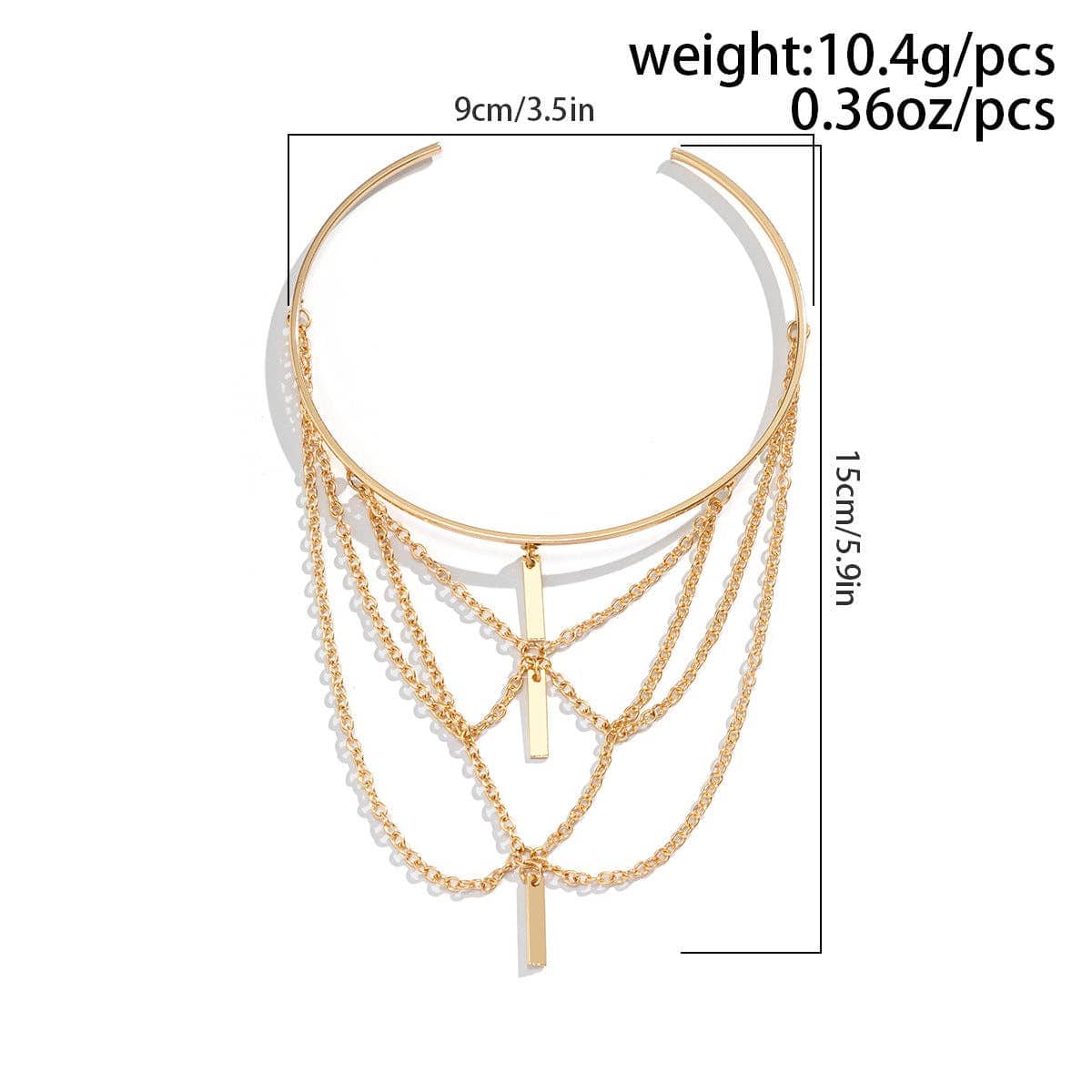 Punk Tassel Hang Chain Arm Cuff DPJAC2504
