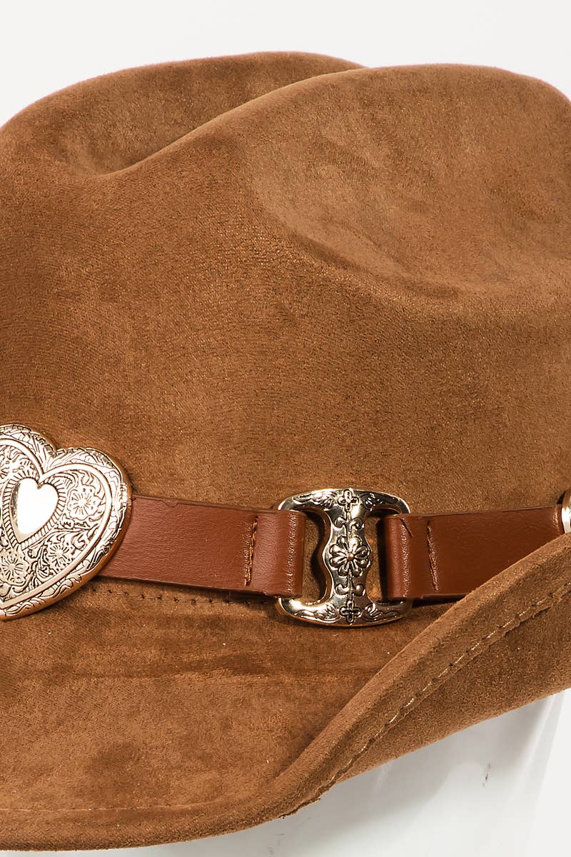 Heart Buckle Cowboy Hat