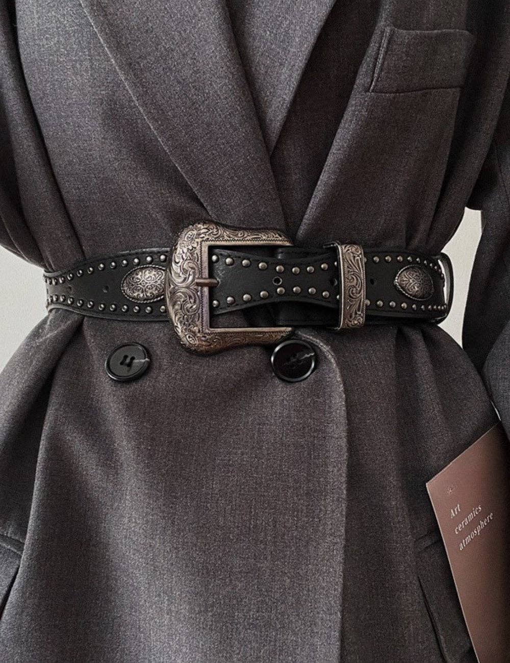Vintage Metal Punk Adjustable Waist Belt DPWB2833