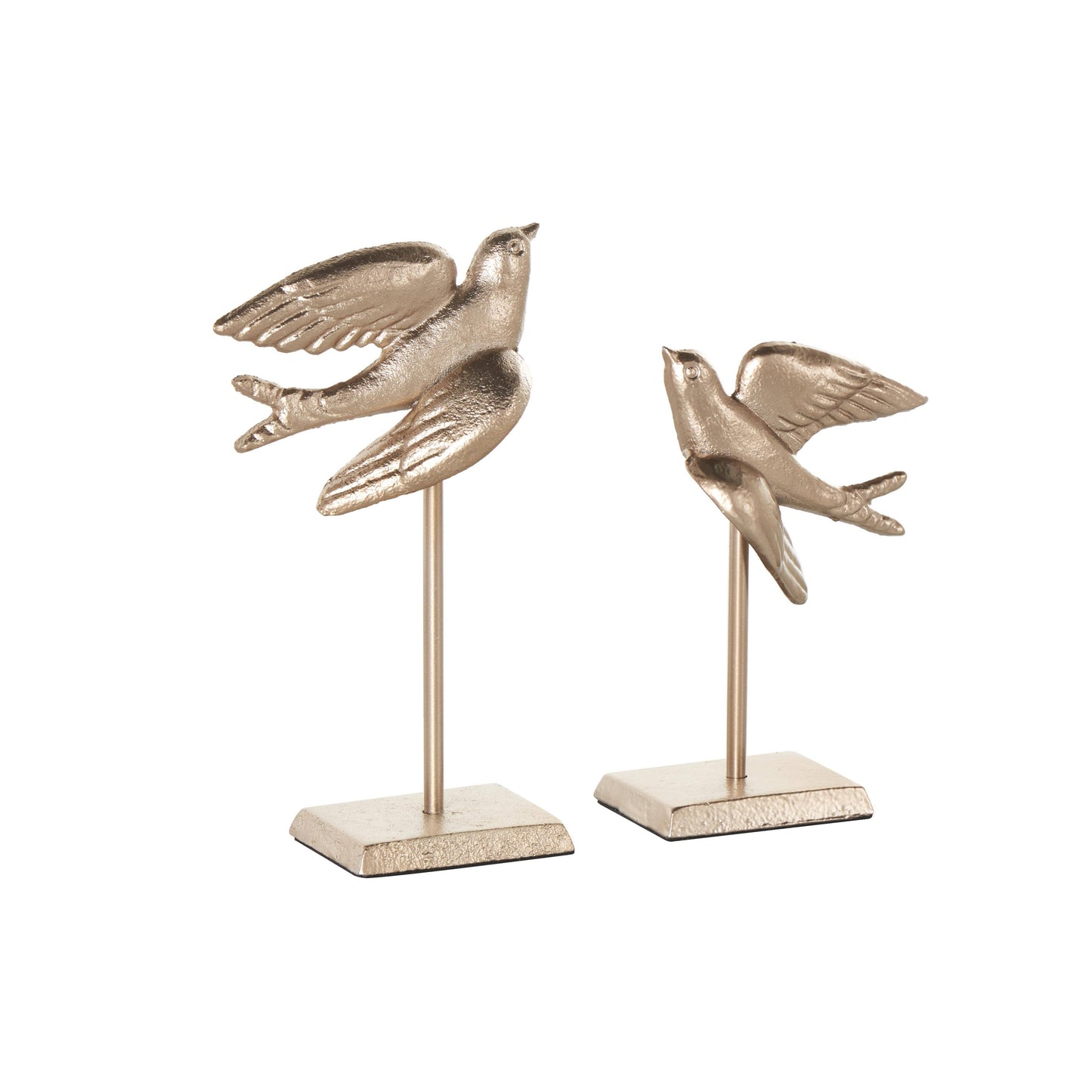 Traditional Gold Metal Sculpture Set