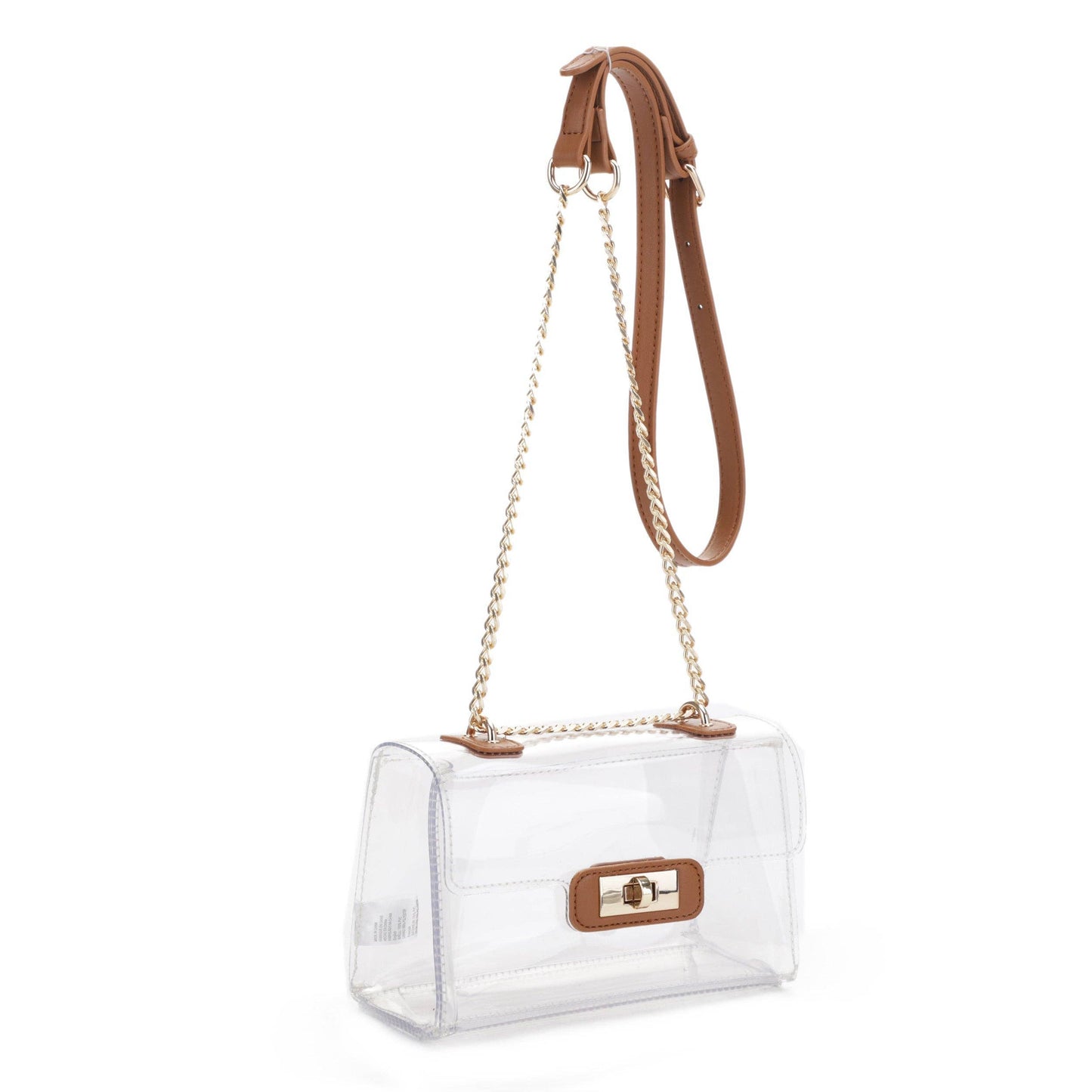 CL20555 Turn Lock Hardware Clear Crossbody