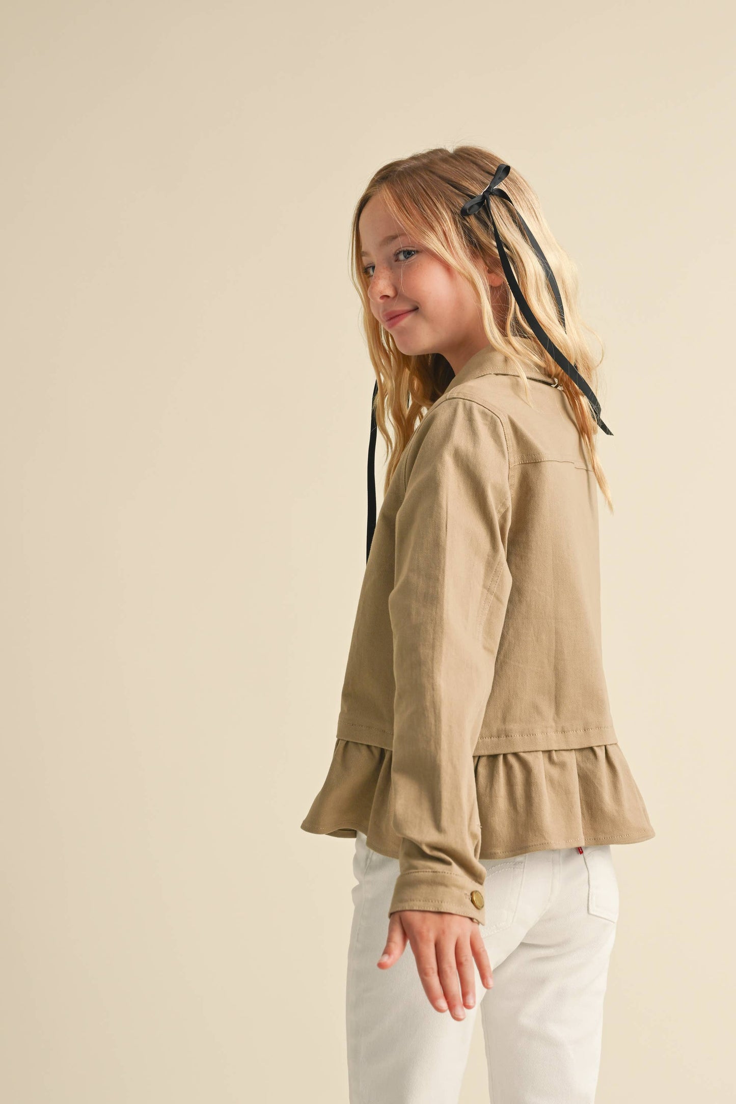 TWEEN KIDS GIRLS CROPPED FIELD JACKET (7-14)