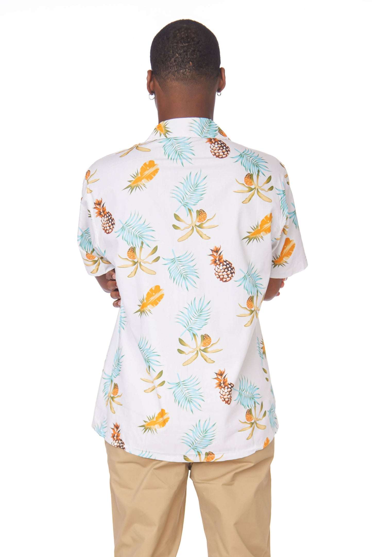 Men's Printed Woven Fun Print Short Sleeve Cotton Shirt