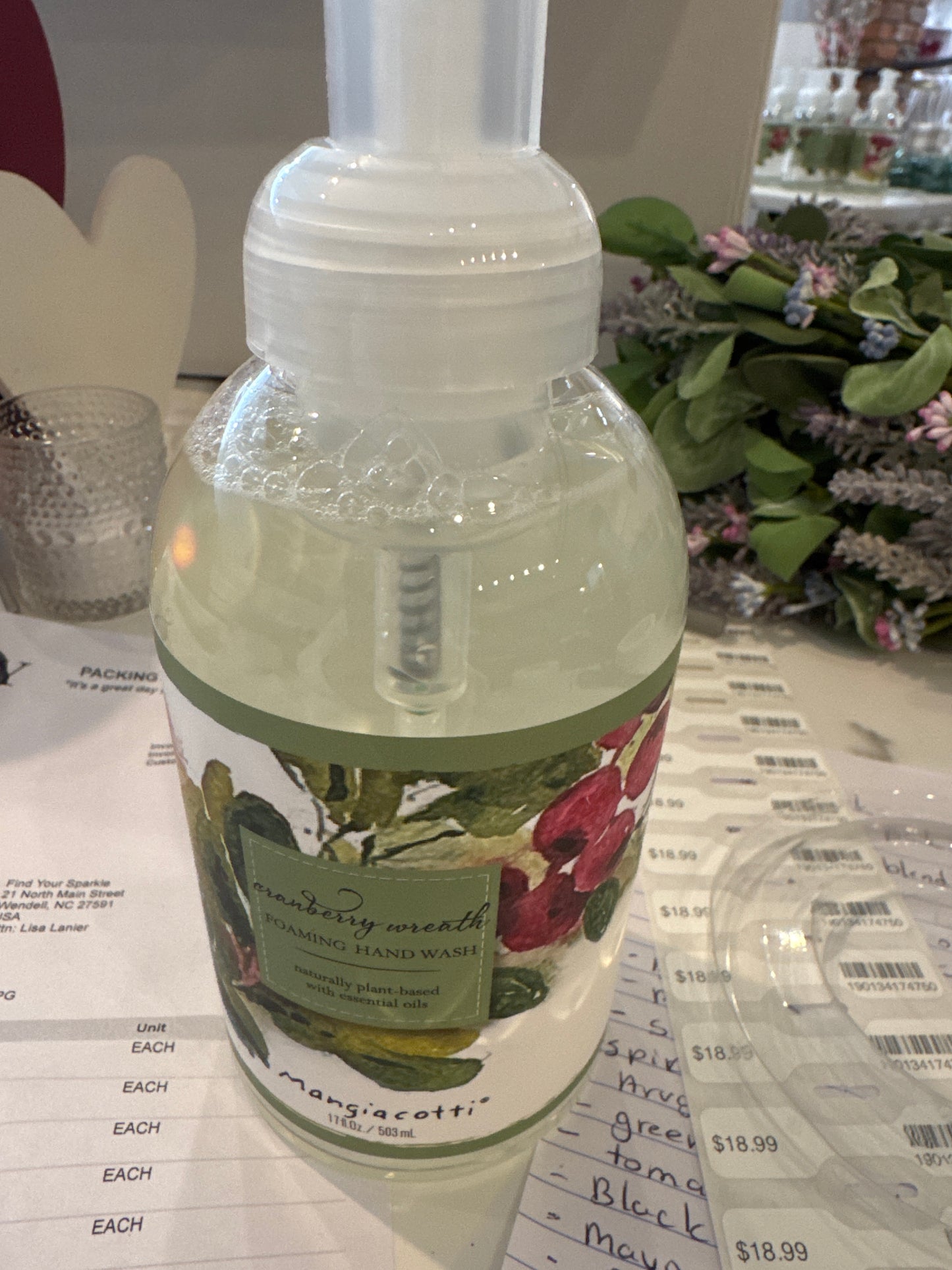 Foaming Hand Wash 17 oz. Mangiacotti Christmas