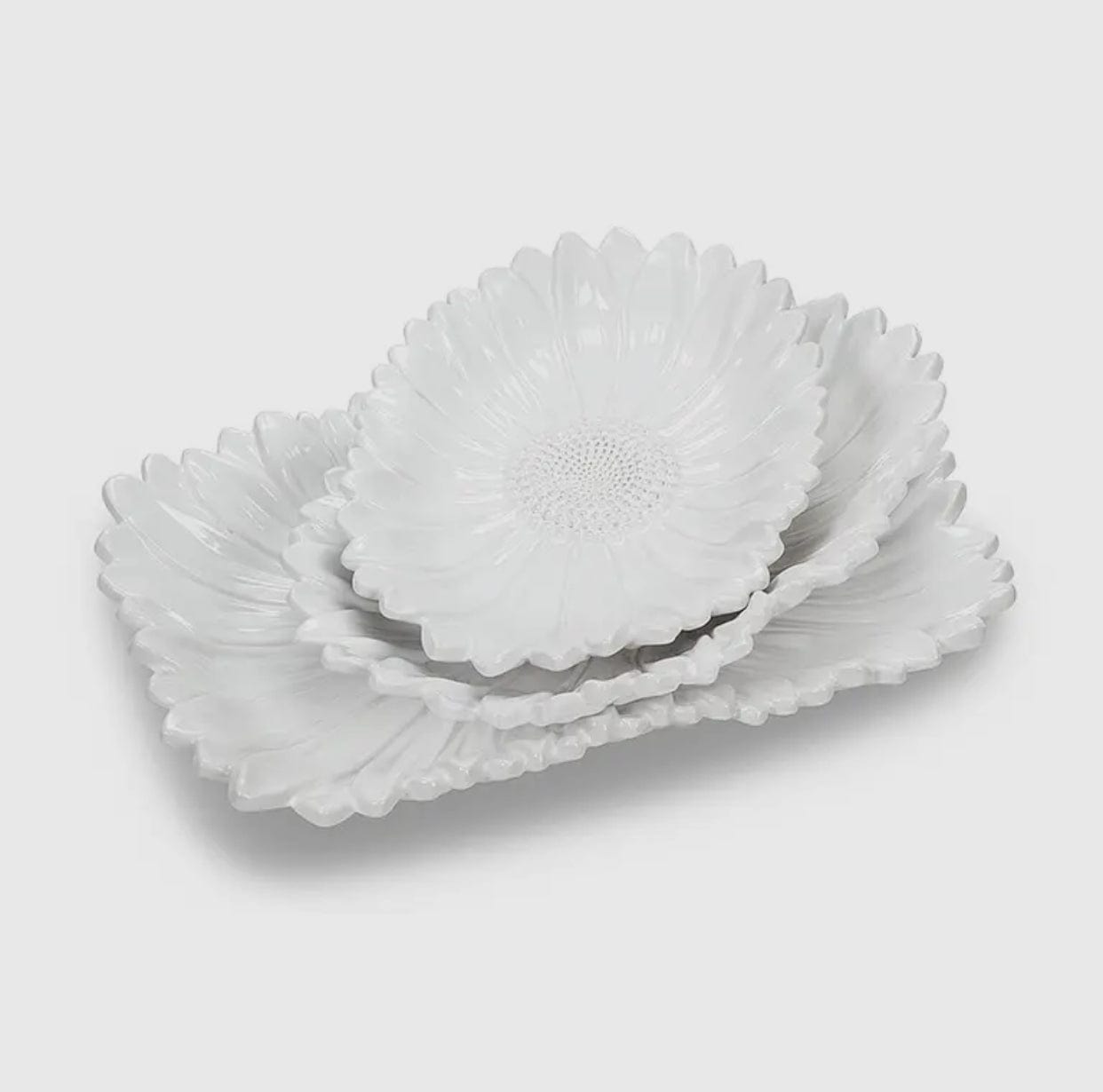 Large Rectangular Flower Platter
