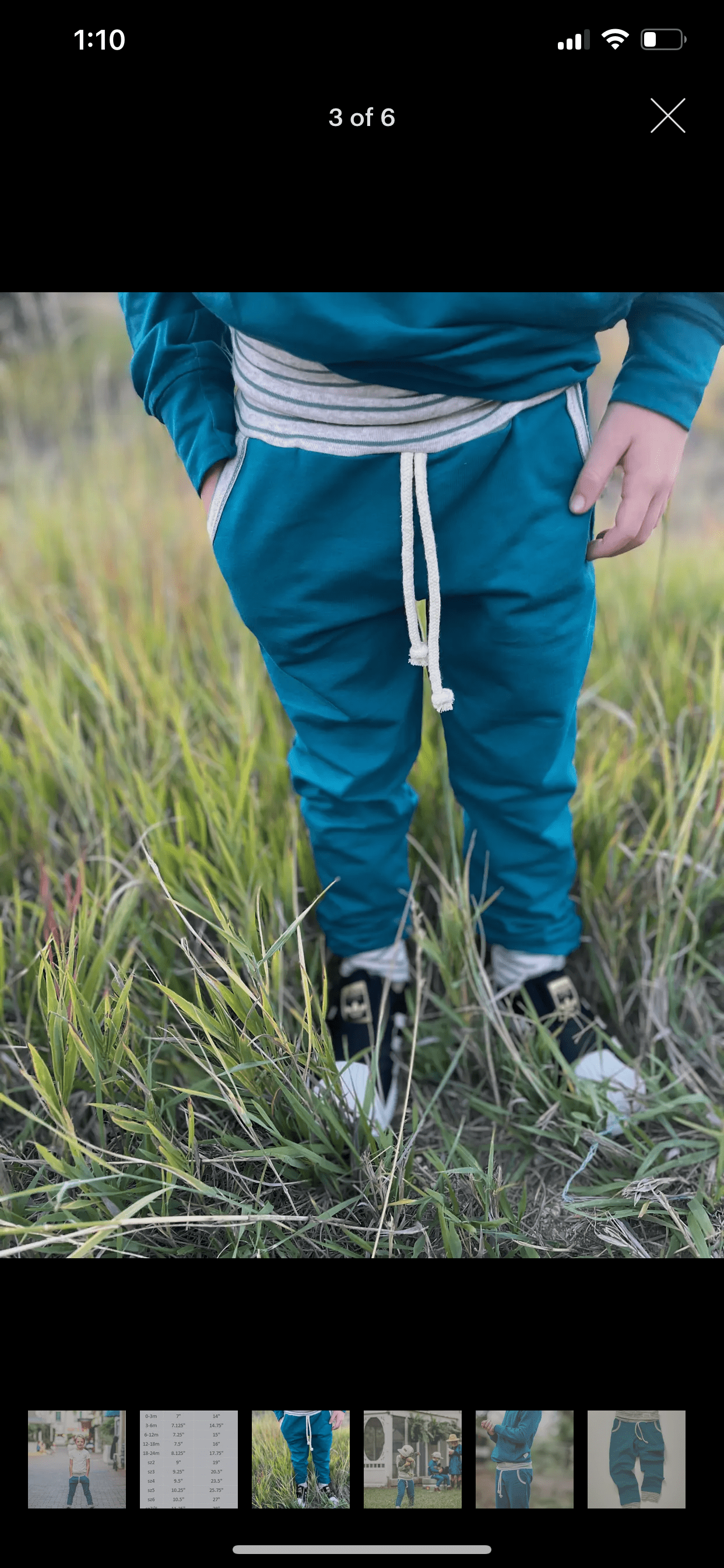 Boys Teal Green Lightweight Jogger Pants
