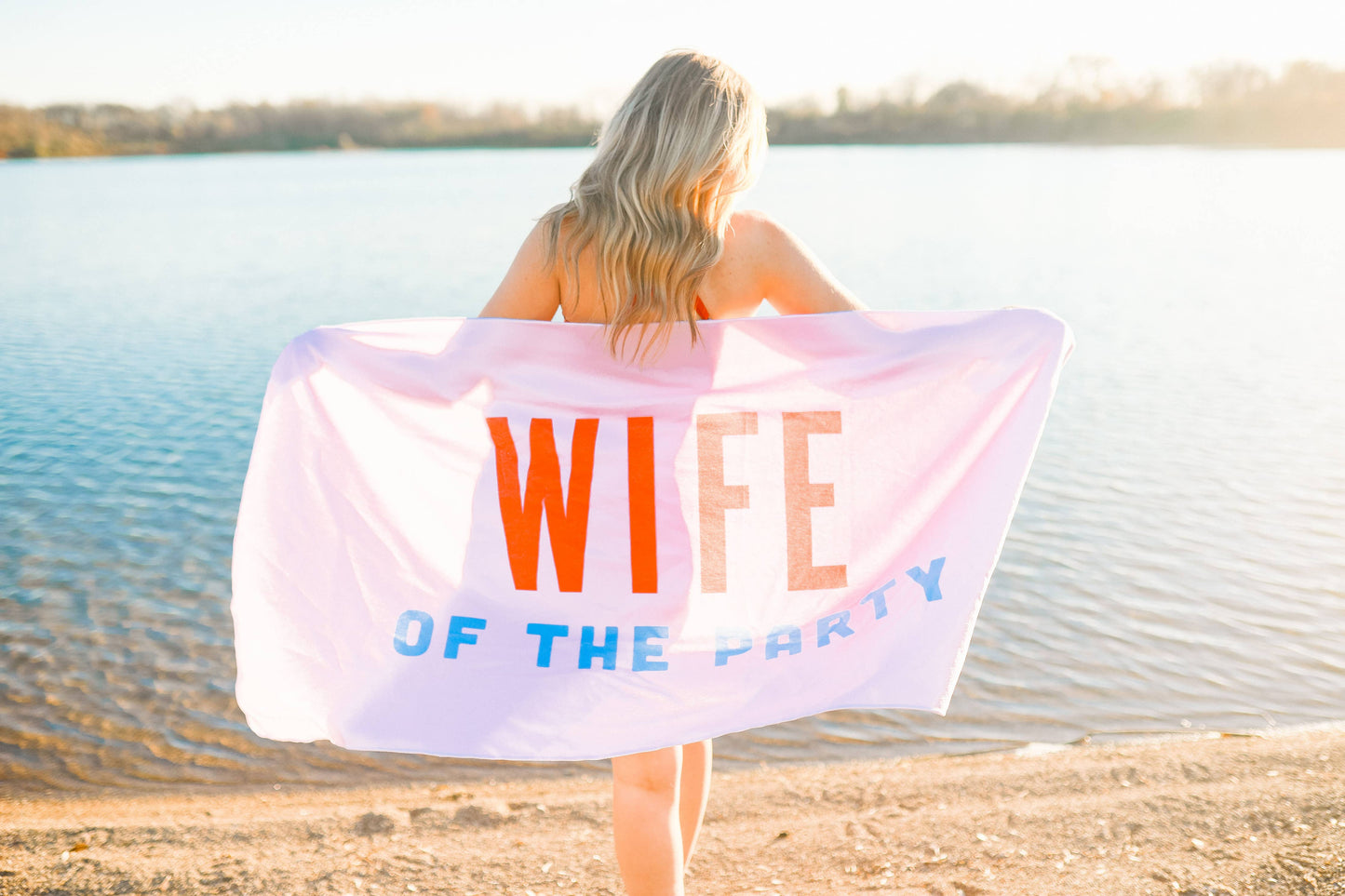 “Wife of the Party” Bachelorette Beach Towel