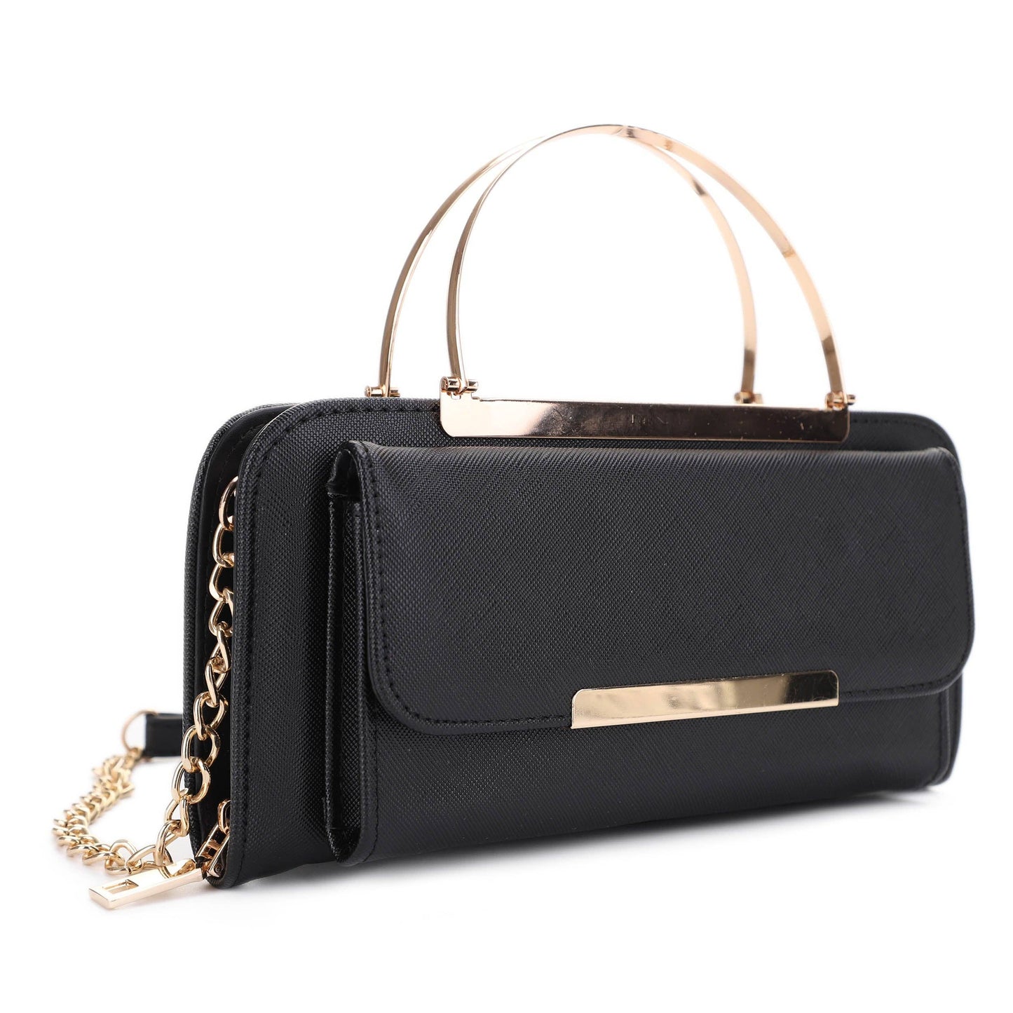 WA1230 Zip Around Wallet with Metal Handle