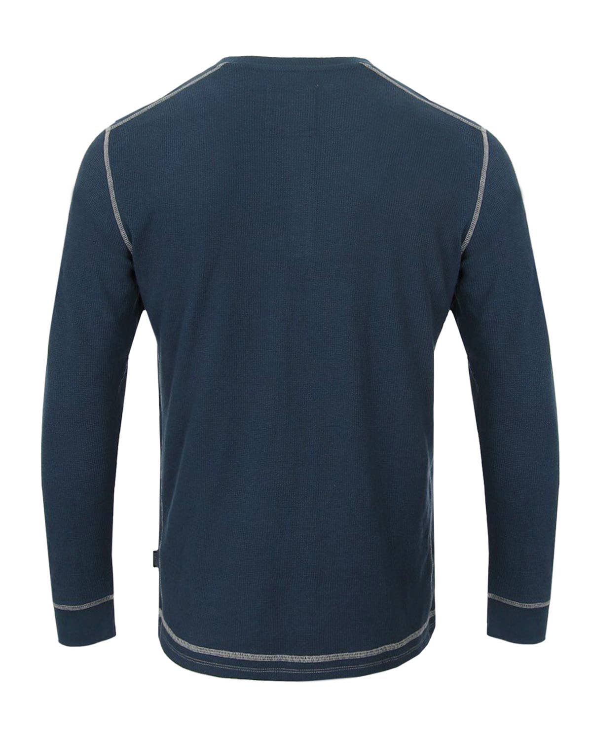LS607PK - ZIMEGO Casual Basic Long Sleeve Thermal Henley