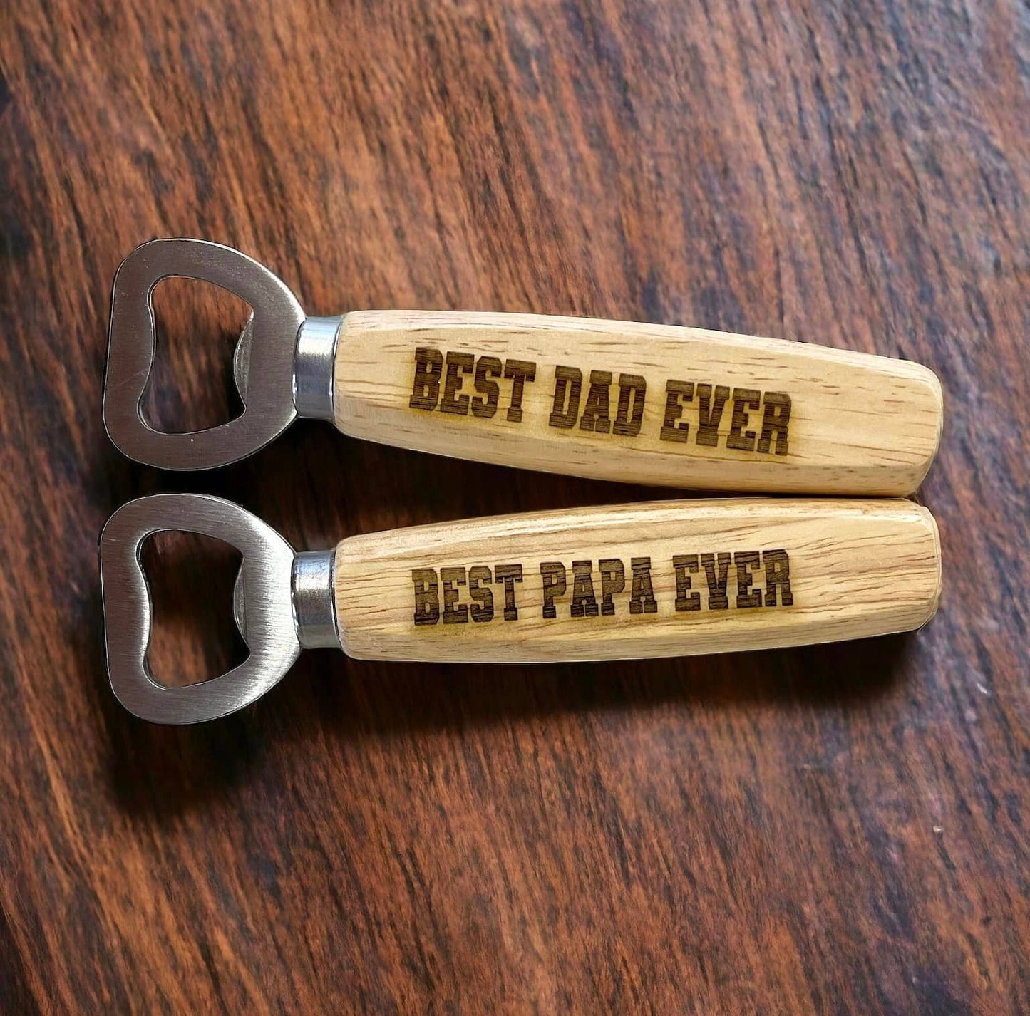 Wholesale Bottle Openers Engraved Wood For Dad Father's bar