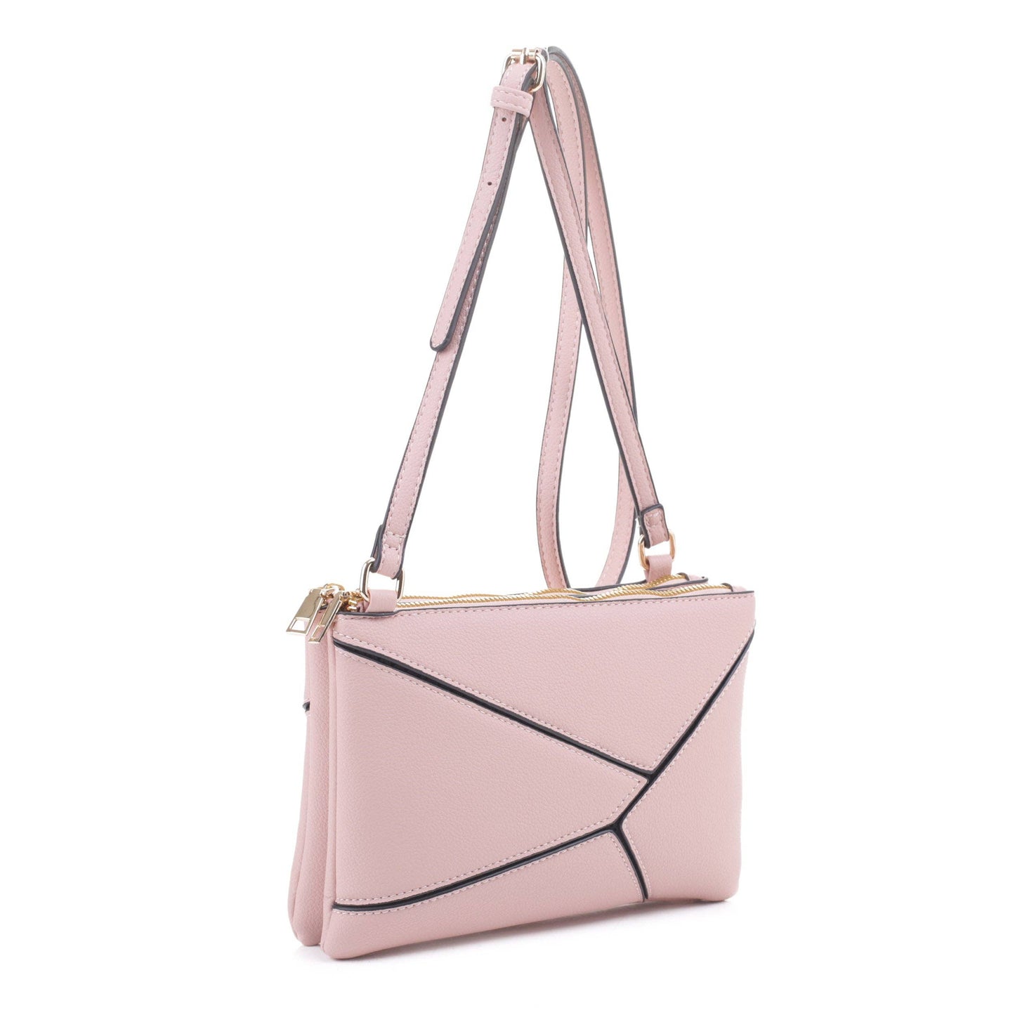 MT20356 Asymmetrical Geometric Clutch Crossbody