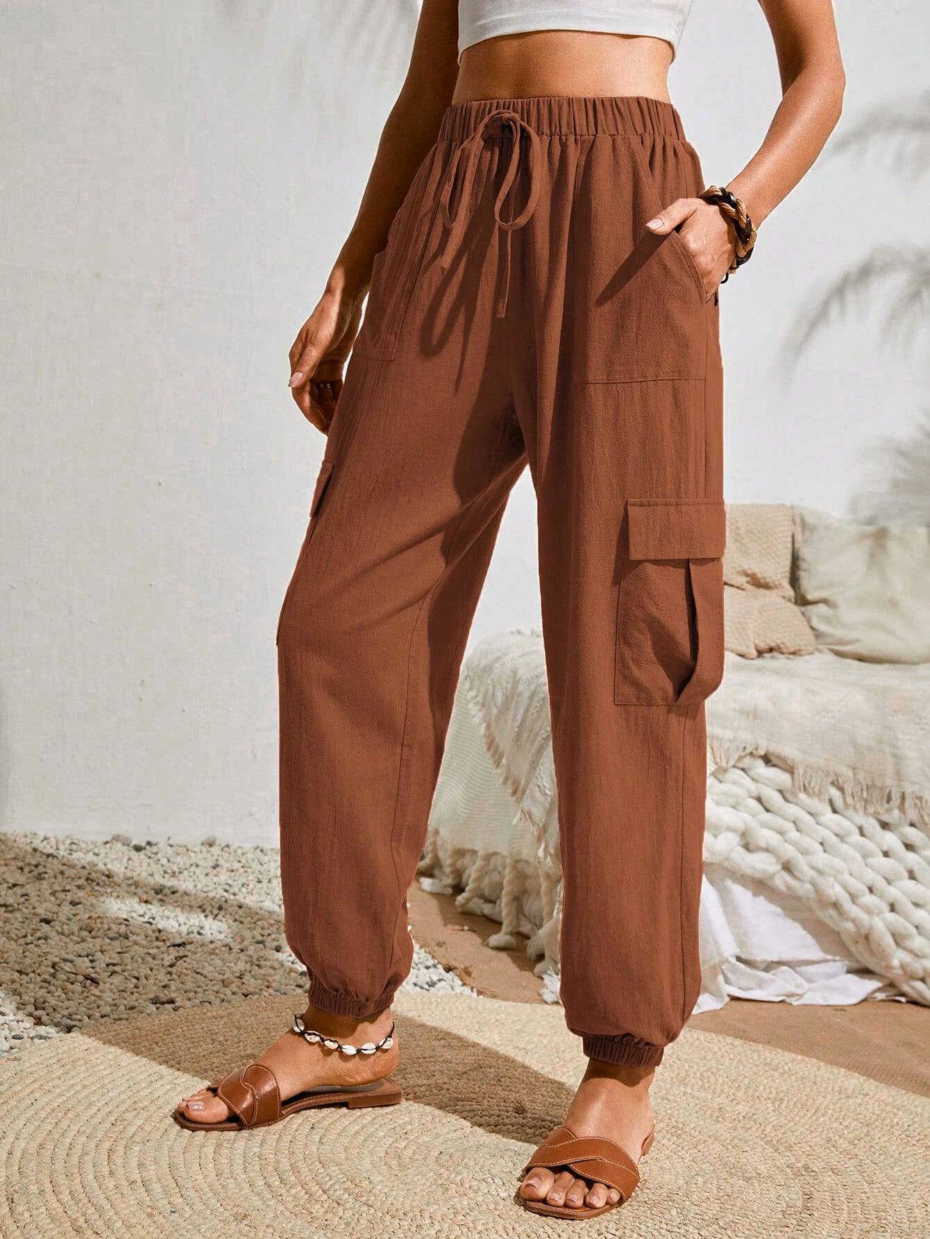 Casual trousers pocket cargo pants