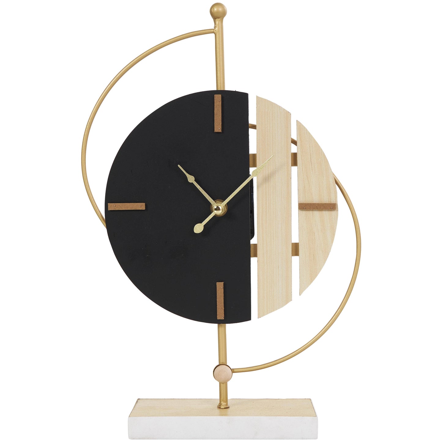 Modern Black Wooden Clock