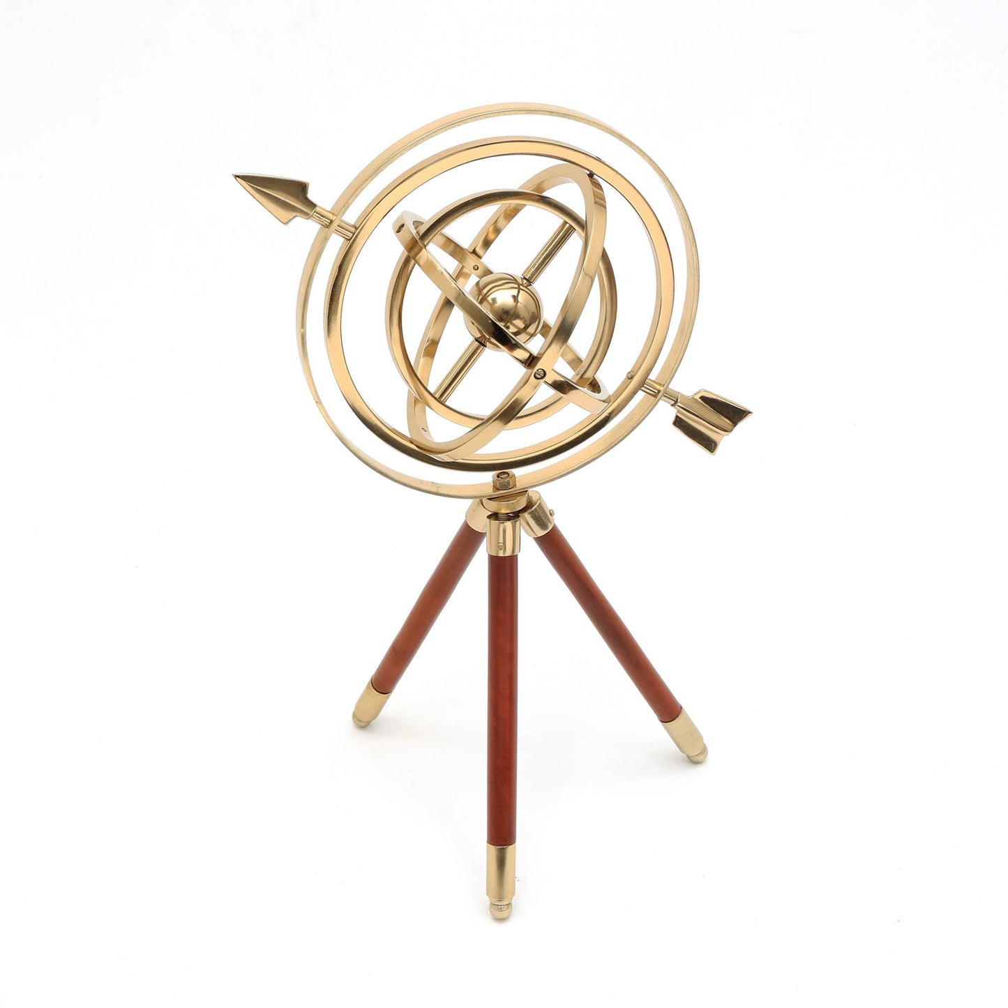 Armillary with Wood Tripod Stand